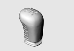 3D Scanning eines Schaltknaufs - 3D PADELT